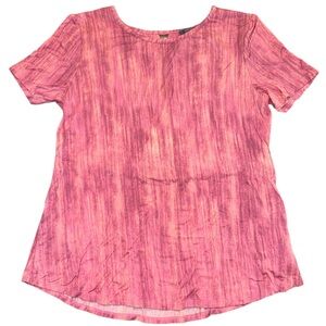 Lisa Rinna Collection Pink Short Sleeve T Shirt S